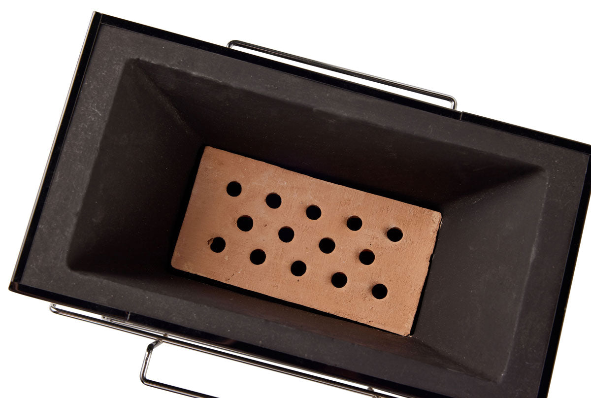 Black Konro Hibachi Grill With Stand - 31x17cm