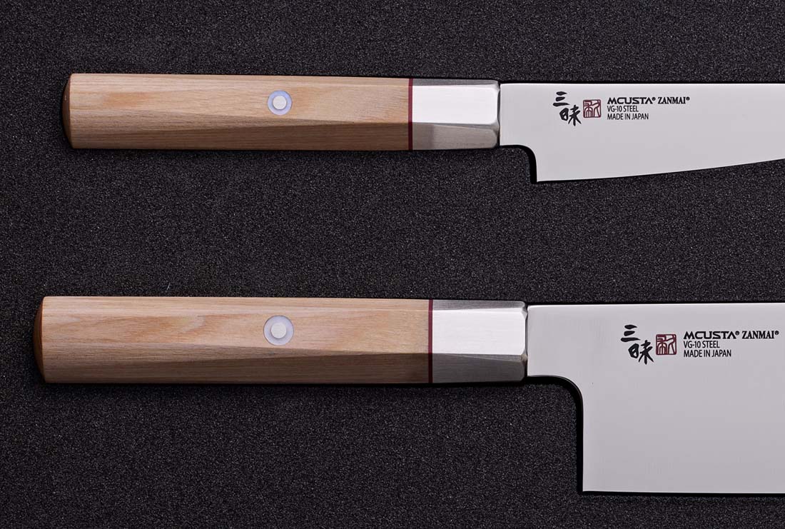 MCUSTA Hexagon Nakiri Set - Hinoki