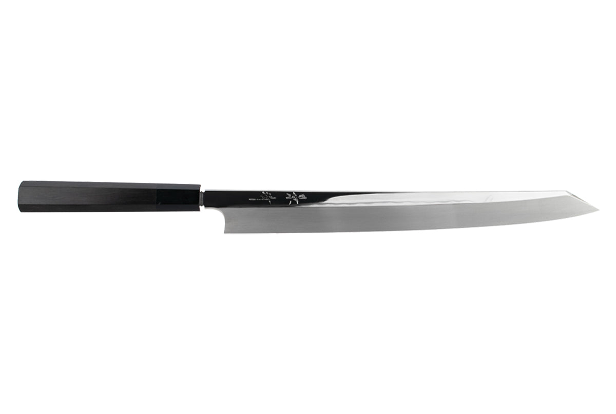 Kagekiyo Mizu Honyaki W2 300 Kiritsuke Yanagiba - Ebony – Chef's
