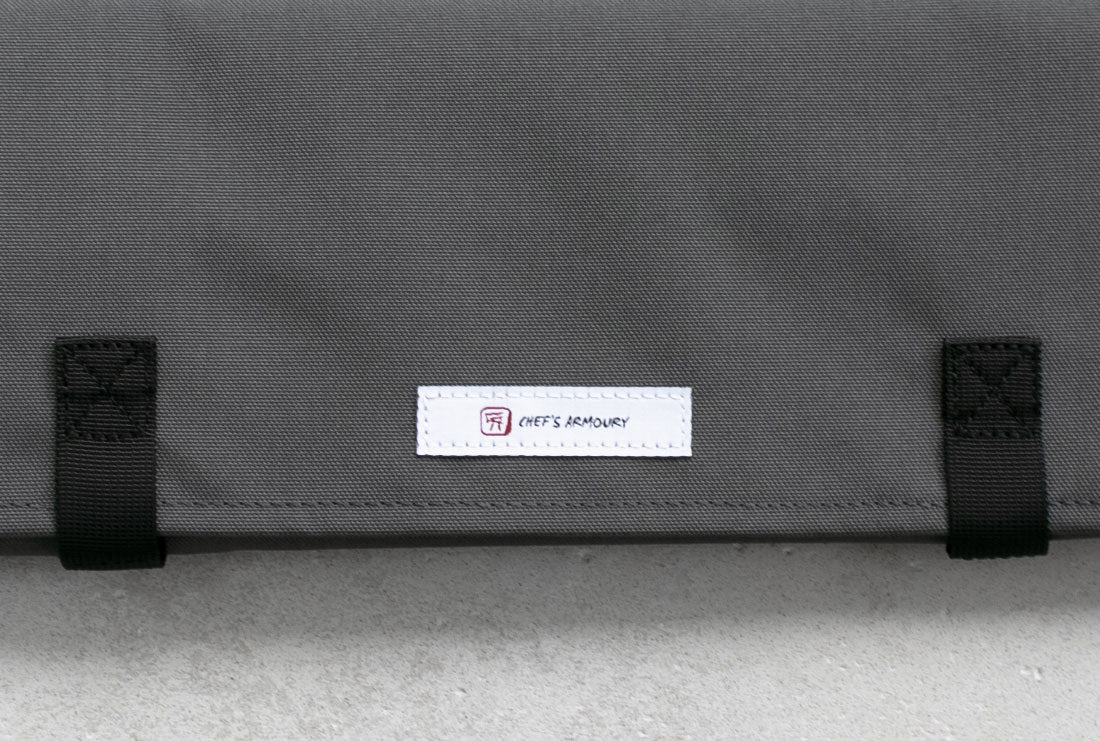 Knife Roll 8 Pockets Dark Grey