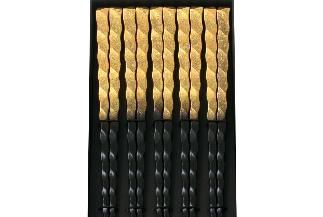 Matsuri Chopsticks Super Gold 22.5cm - Set of 5