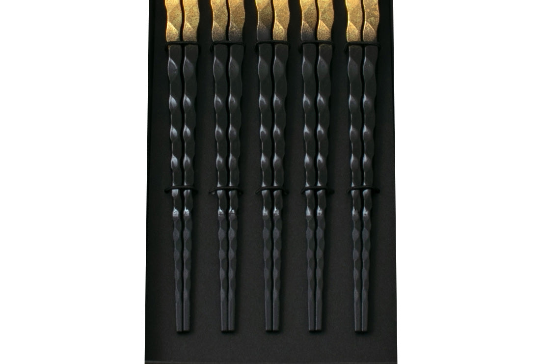 Matsuri Chopsticks Super Gold 22.5cm - Set of 5