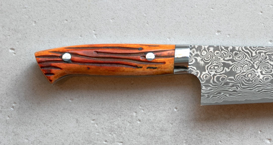 Saji Ochre Cowbone R2 240mm Gyuto