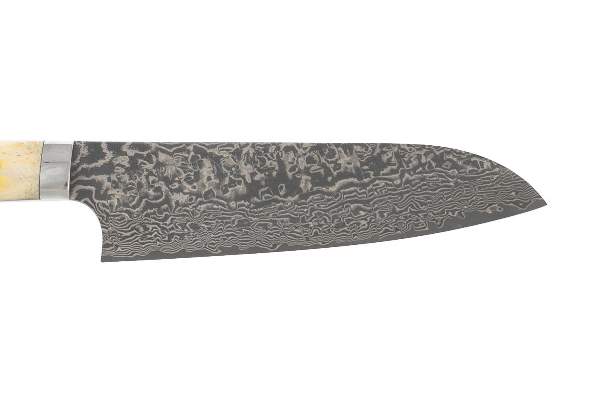 Saji Ochre Cowbone R2 180mm Santoku