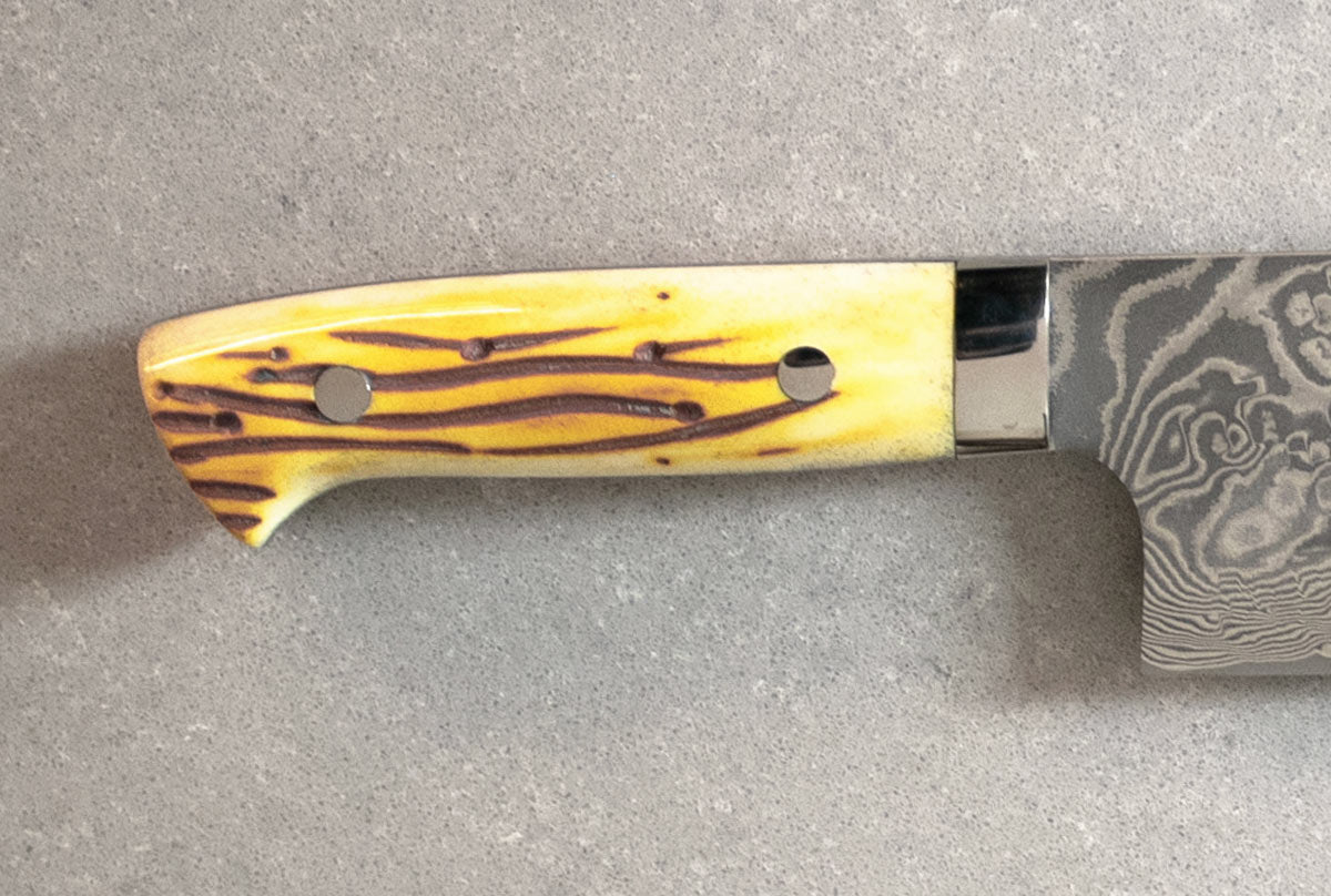 Saji Ochre Cowbone R2 165mm Nakiri