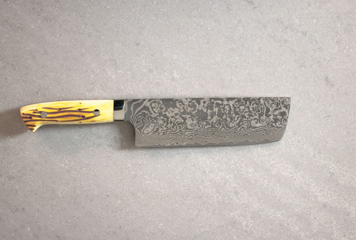 Saji Ochre Cowbone R2 165mm Nakiri
