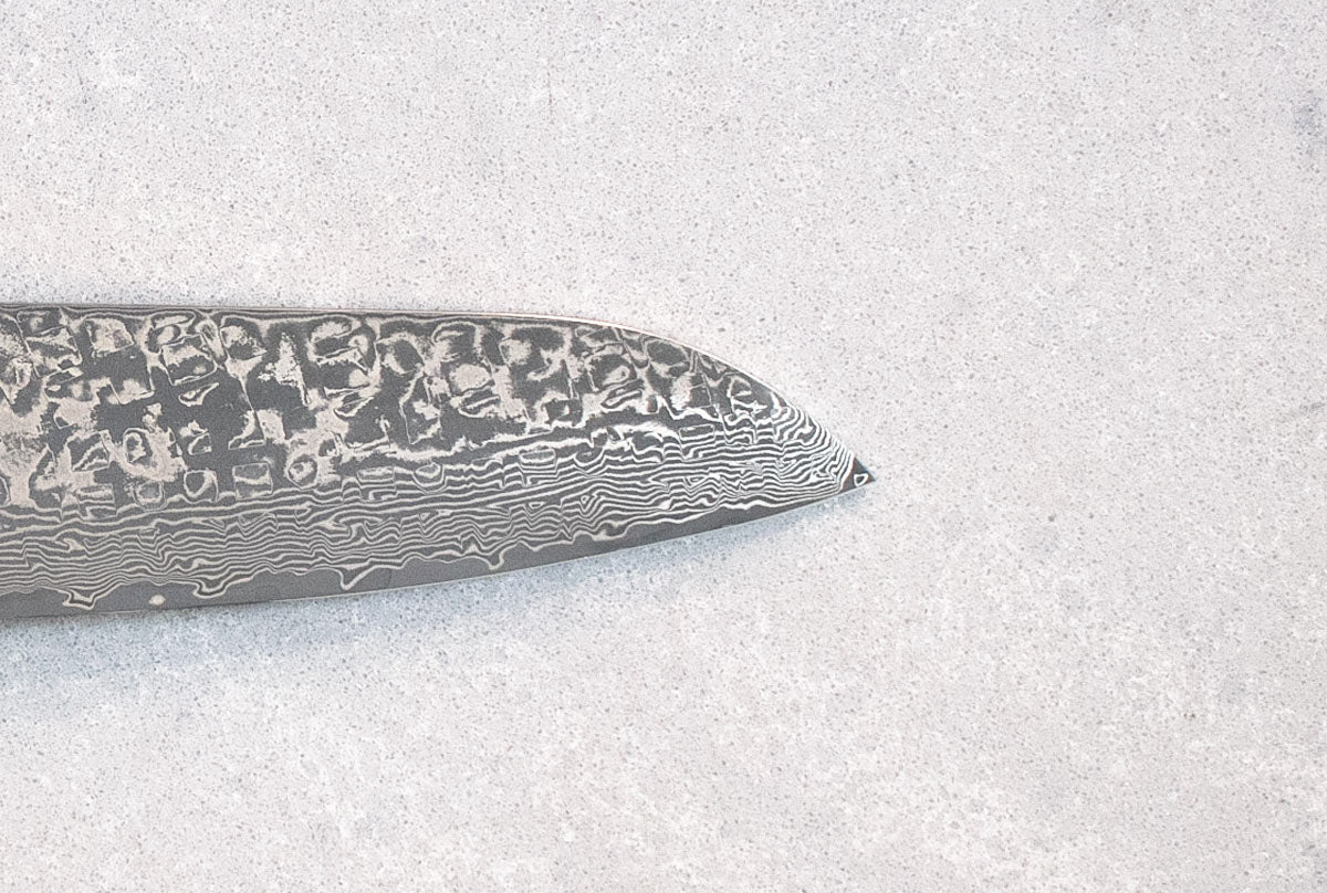 Saji Ochre Cowbone R2 180mm Santoku