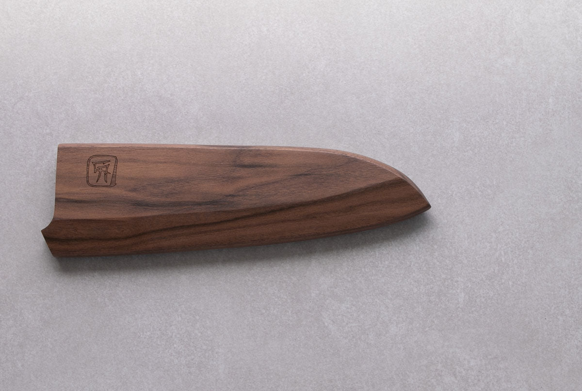 Magnetic Walnut Saya for 180mm Santoku