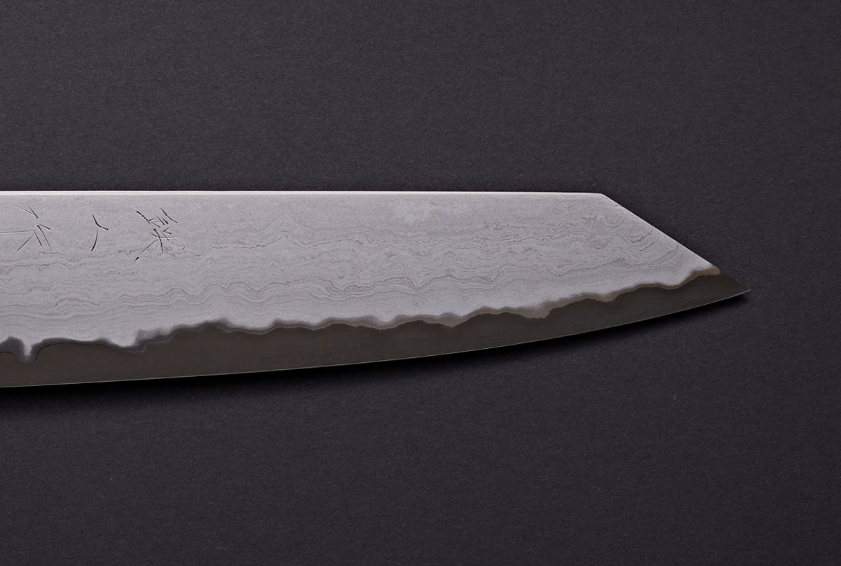 Tetsujin X Kagekiyo Metal Flow 210 Kiritsuke with saya