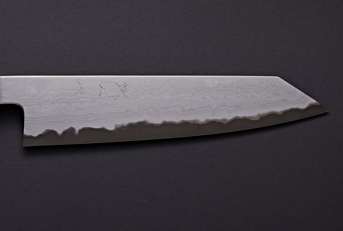 Tetsujin X Kagekiyo Metal Flow 210 Kiritsuke with saya