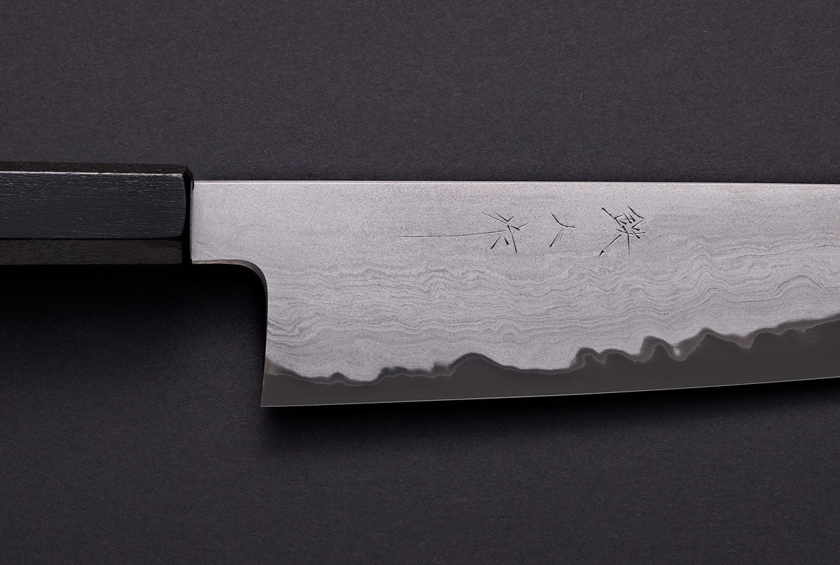 Tetsujin X Kagekiyo Metal Flow 240 Gyuto with saya