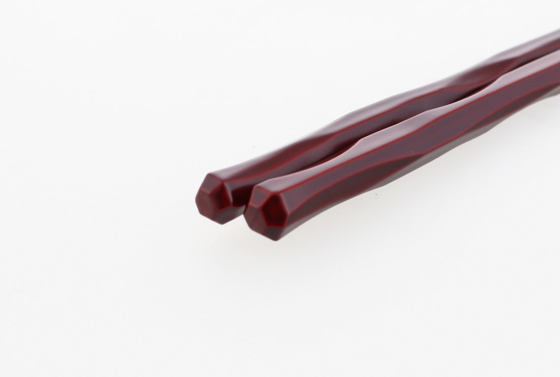 Fushimi Chopsticks Burgandy 24cm - Set of 2