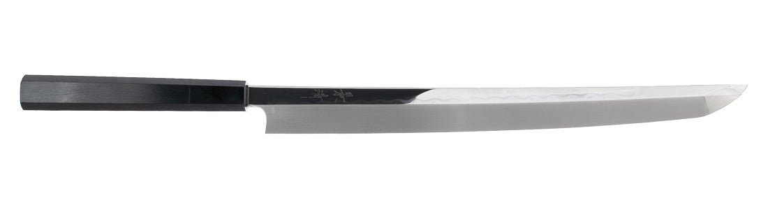 Kagekiyo Mizu Honyaki W2 300 Sakimaru Takobiki - Ebony