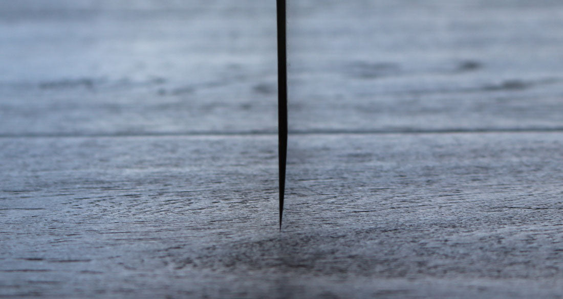Kuro Kuma Aogami Damascus Soba Kiri