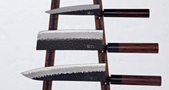 Moriguchi 3pc Knife Set with Jarrah Stand