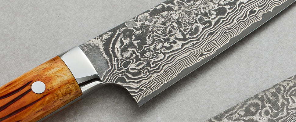 Saji R2 Ochre Cowbone Japanese Chef Knives
