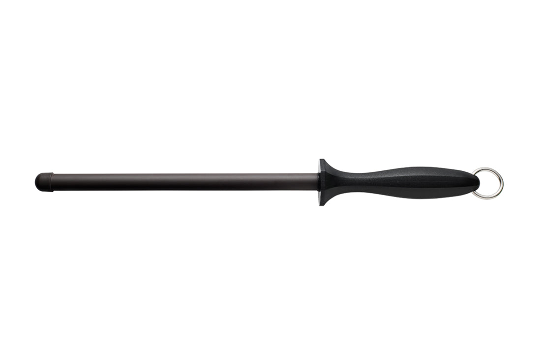 Cutluxe Honing Steel - 10 Sharpening Rod - Full Tang Ergonomic Handle Design - Artisan Series