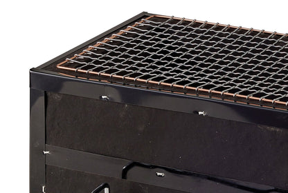 Black Konro Hibachi Grill With Stand - 31x17cm