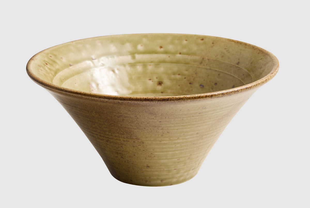 Conical Ramen Bowl 1.3L - Wabi AUTUMN Green
