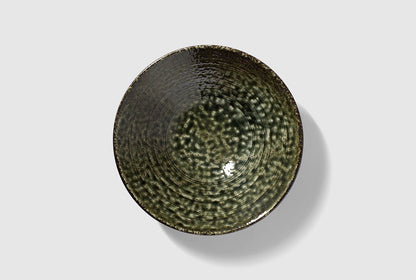 Fuji Shallow Bowl Oribe Green - M