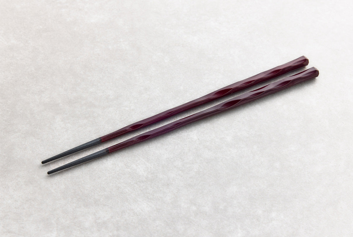 Fushimi Chopsticks Burgandy 24cm