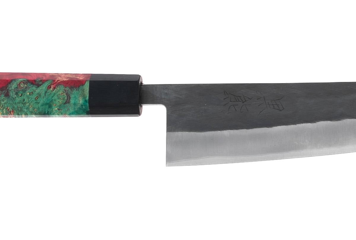 Ichigo Ichie KK Toffee Apple Nougat Black Forged 210 Gyuto - KB53X