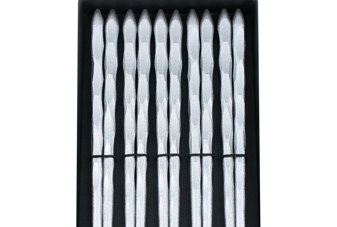 Kinzoku Chopsticks Silver 22.5cm - Set of 5