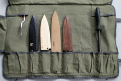 Knife Bag 15 Pockets Khaki Green