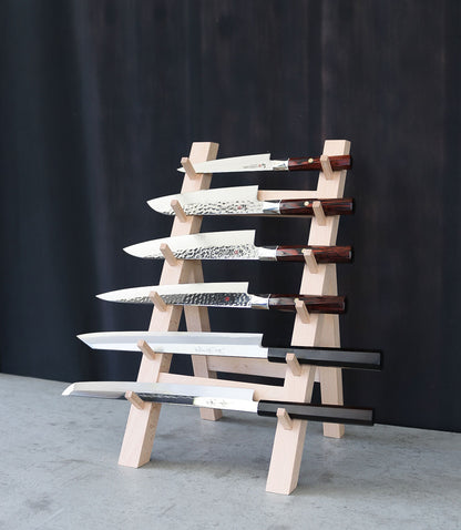 Knife Rack 6 Tier - Beechwood