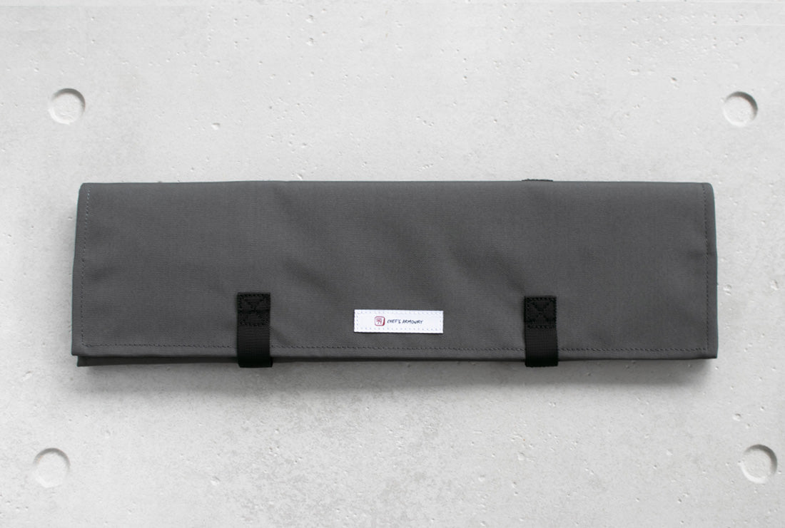 Knife Roll 8 Pockets Dark Grey