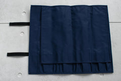 Knife Roll 8 Pockets Navy Blue