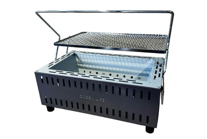 Lever-Lift Tabletop Konro Hibachi Grill 37x26cm