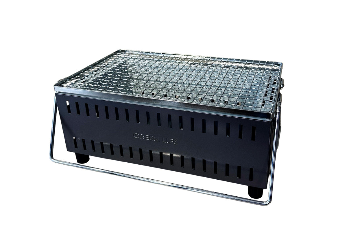Lever-Lift Tabletop Konro Hibachi Grill 37x26cm