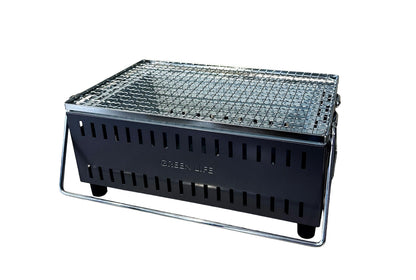 Lever-Lift Tabletop Konro Hibachi Grill 37x26cm