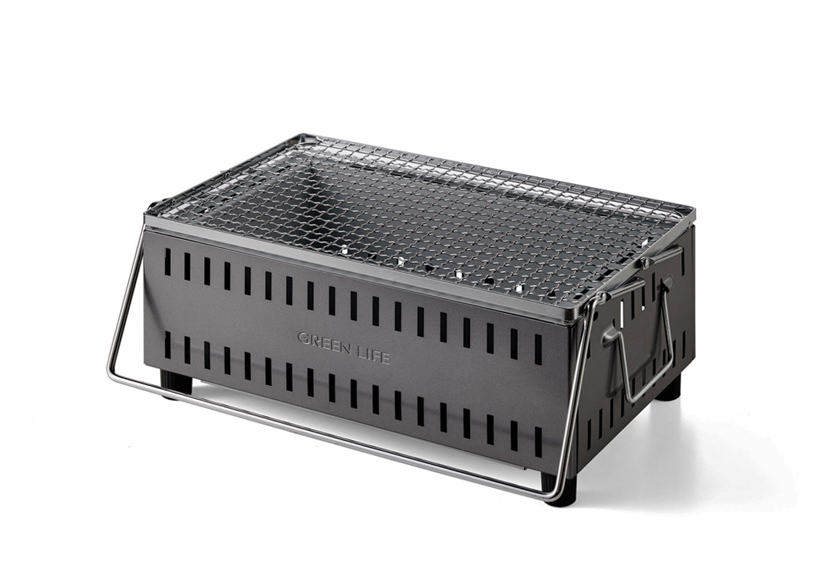 Lever-Lift Tabletop Konro Hibachi Grill 37x26cm