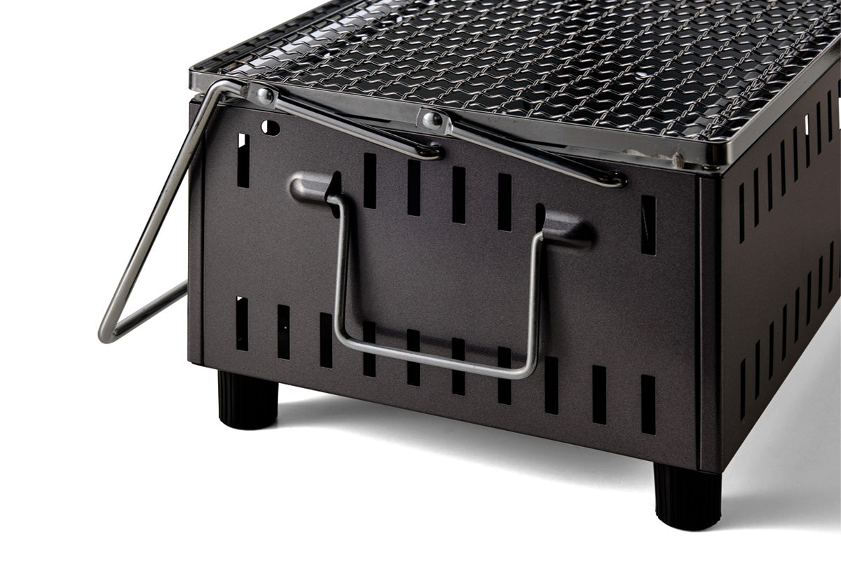 Lever-Lift Tabletop Konro Hibachi Grill 37x26cm
