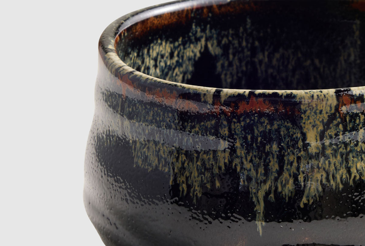 Matcha Bowl Mountain Black White Cap 550ml