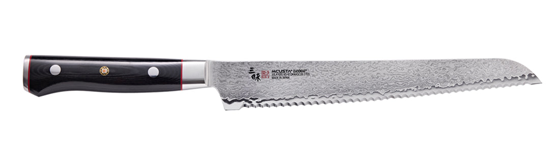 MCUSTA Zanmai Damascus 230mm Bread Knife
