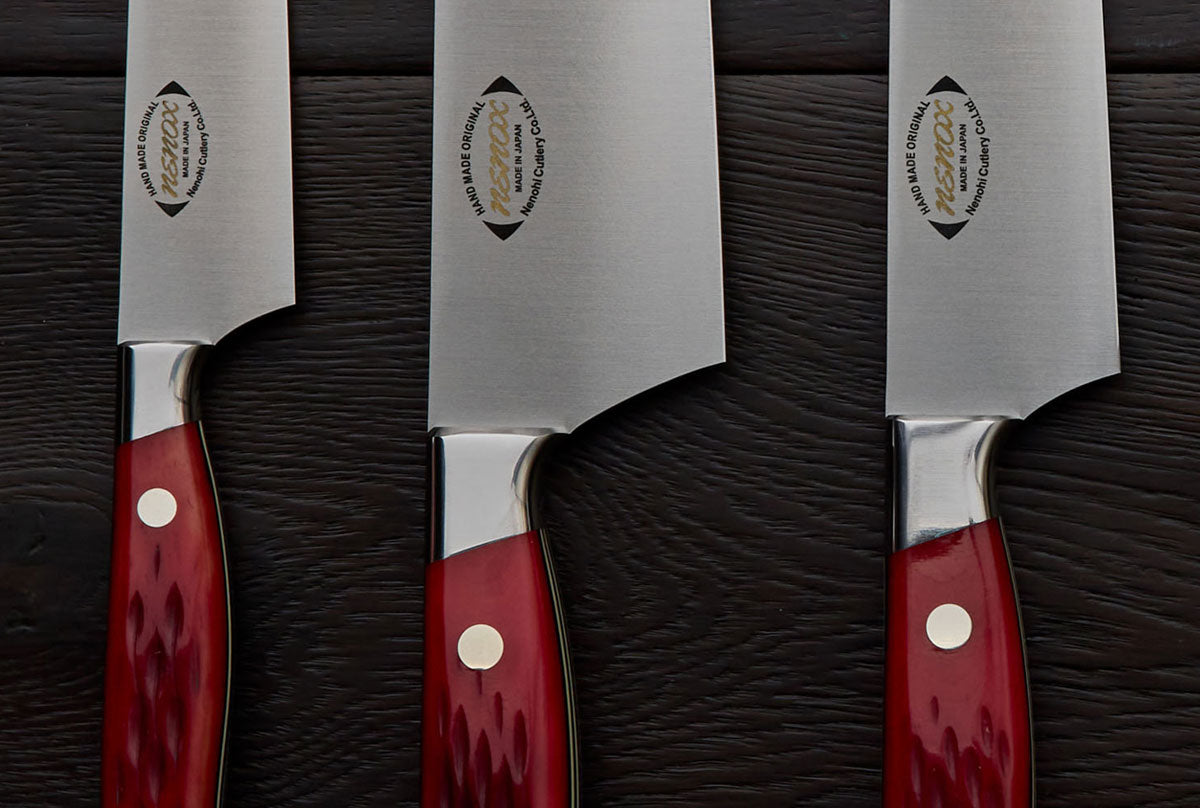 Nenox Red 3 Piece Knife Set