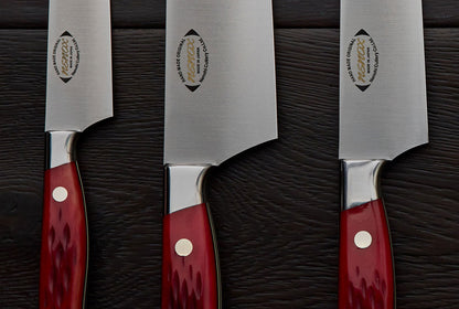 Nenox Red 3 Piece Knife Set