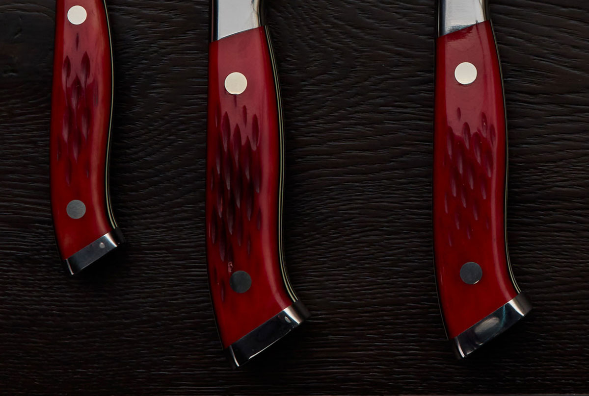 Nenox Red 3 Piece Knife Set