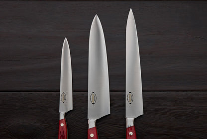 Nenox Red 3 Piece Knife Set