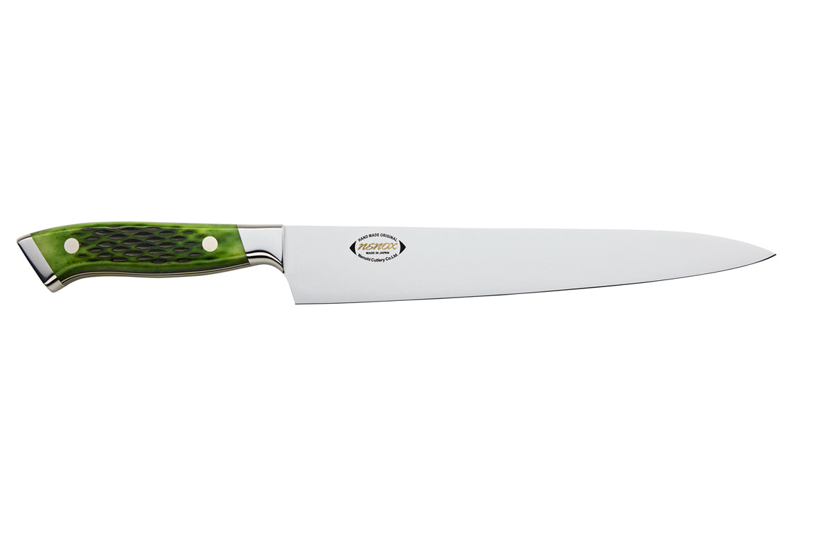 Nenox Custom Green Sujihiki 230 & Saya
