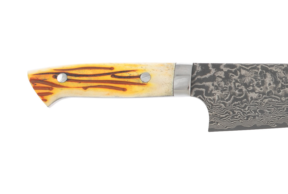 Saji Ochre Cowbone R2 180mm Santoku