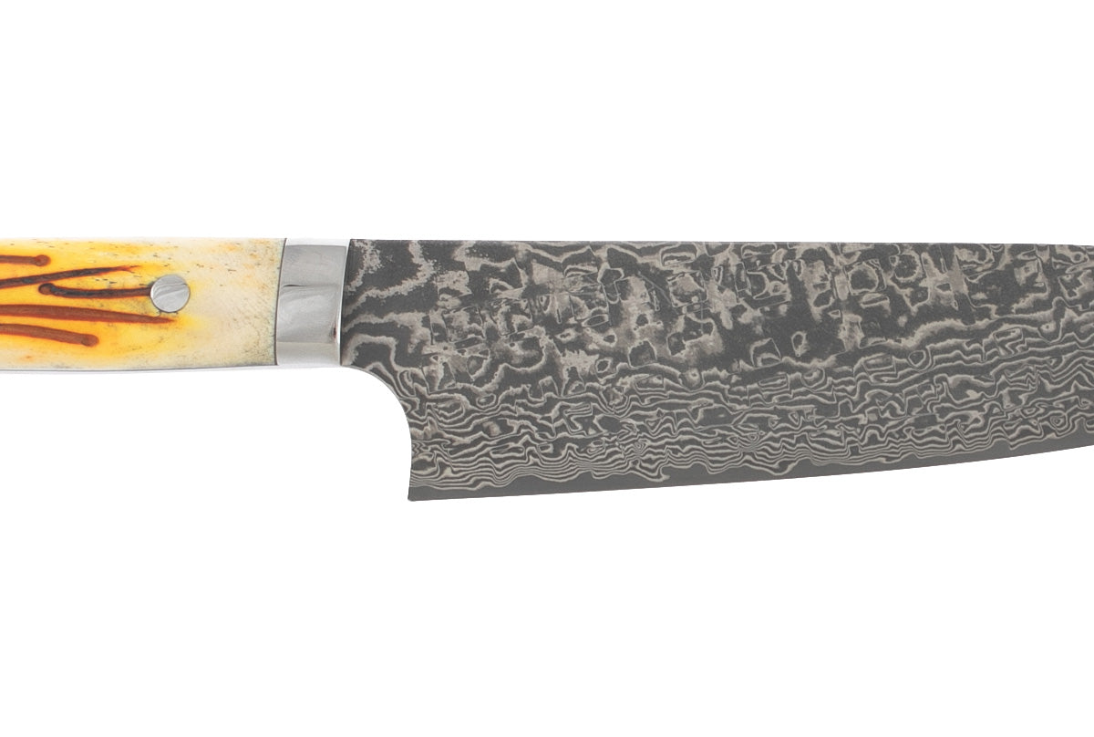 Saji Ochre Cowbone R2 180mm Santoku