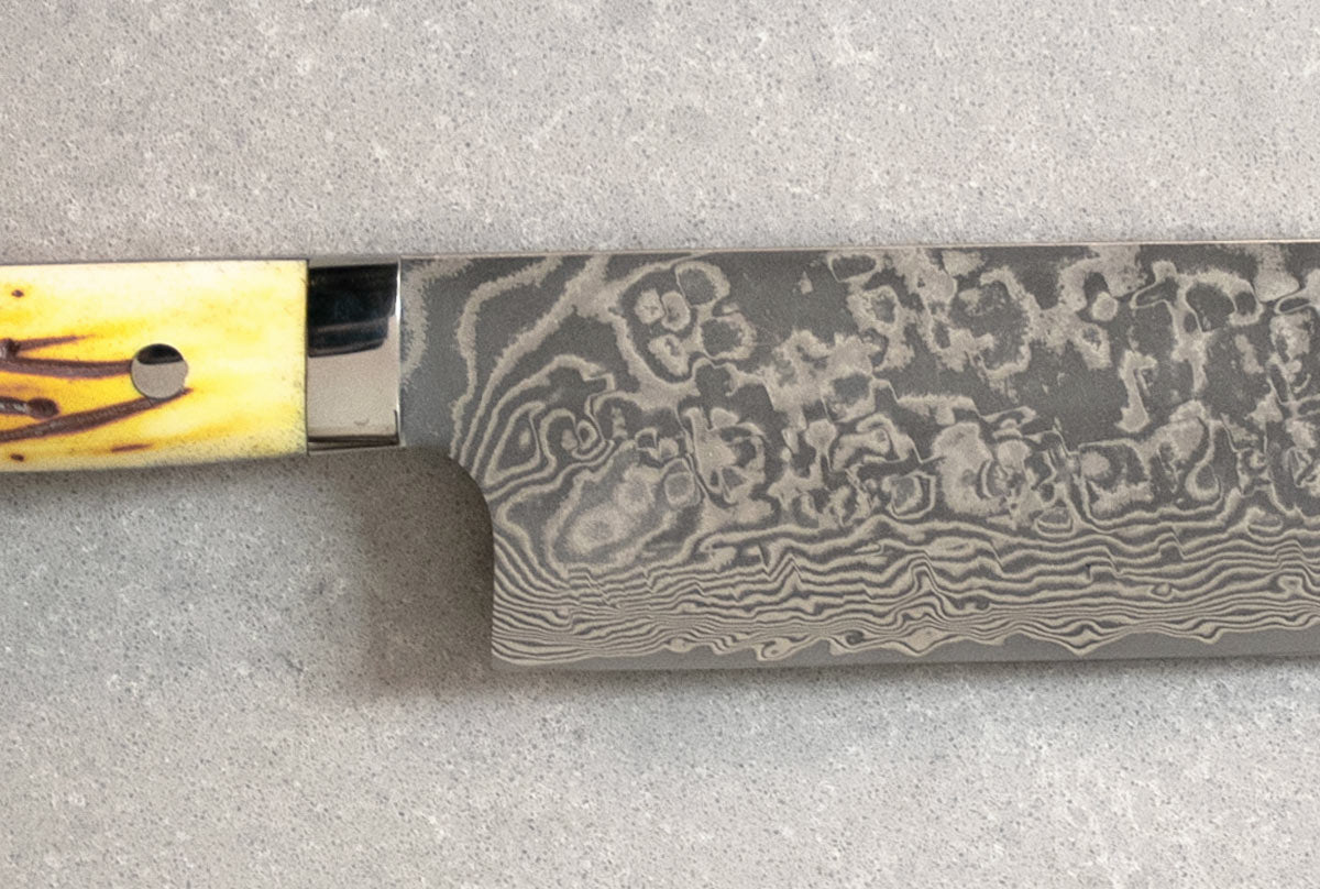 Saji Ochre Cowbone R2 165mm Nakiri
