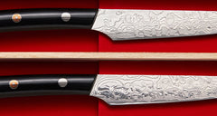 Saji R2 Steak Knife Set of 2 - Black Micarta