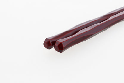 Fushimi Chopsticks Burgandy 24cm - Set of 2
