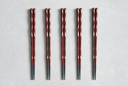 Fushimi Chopsticks Scarlet 24cm - Set of 5