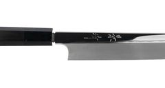 Kagekiyo Mizu Honyaki W2 300 Kiritsuke Yanagiba - Ebony